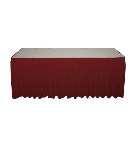 burgundy poly premier skirting