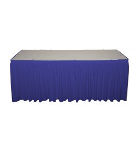 royal blue poly premier skirting