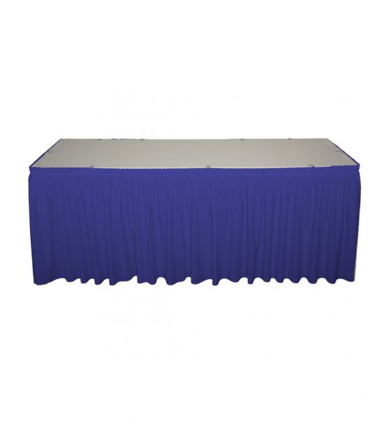 royal blue poly premier skirting