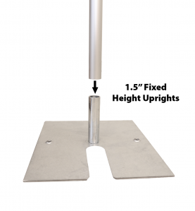 Alternative view of 1.5" Fixed Height Uprights