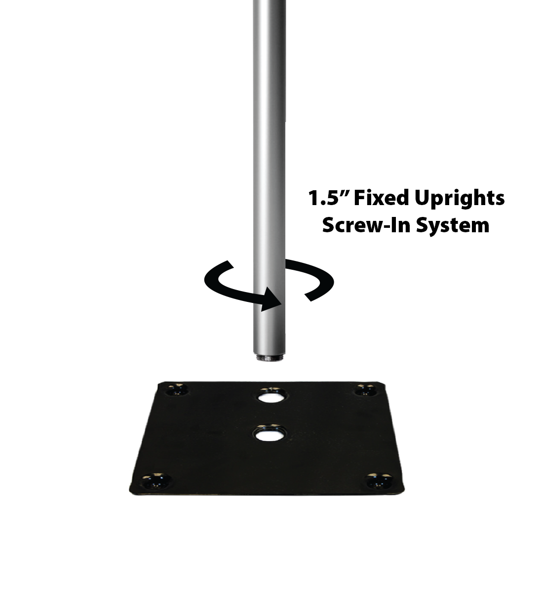 1.5″ Fixed Upright – Screw-In System - Image 2