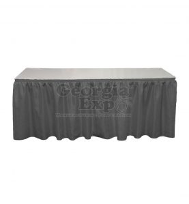 charcoal Banjo table skirting