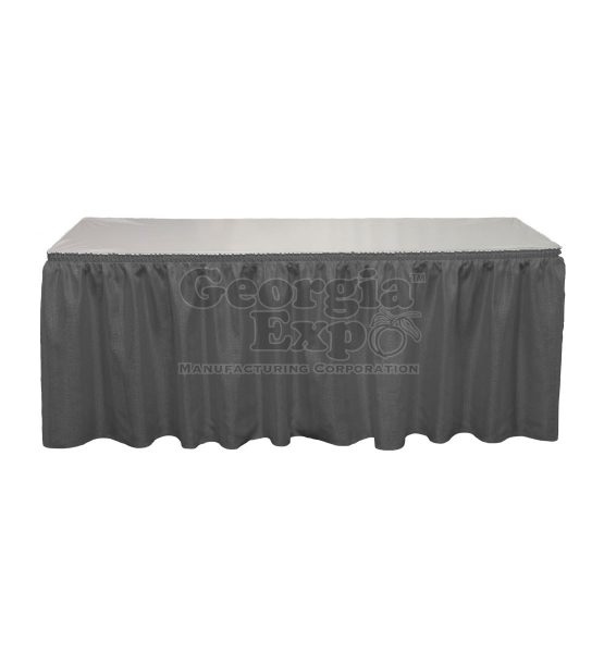 charcoal Banjo table skirting