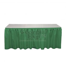 forest green Banjo table skirting