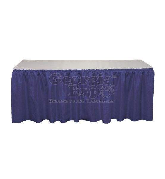 navy blue Banjo table skirting