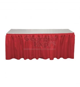 red Banjo table skirting