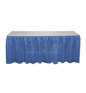 royal blue Banjo table skirting