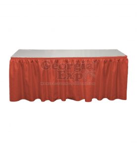 terra cotta Banjo table skirting