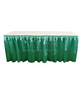 poly knit table skirt Hunter Green