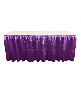 poly knit table skirt violet