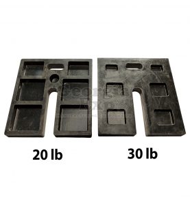rubber base weight comparison