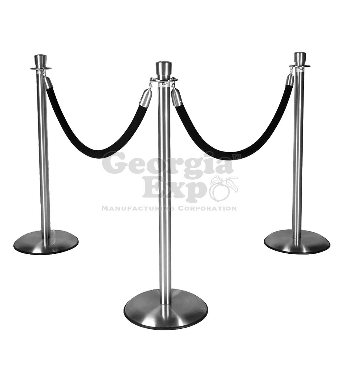 Polished Chrome Lobby StanchionsStanchions Expo