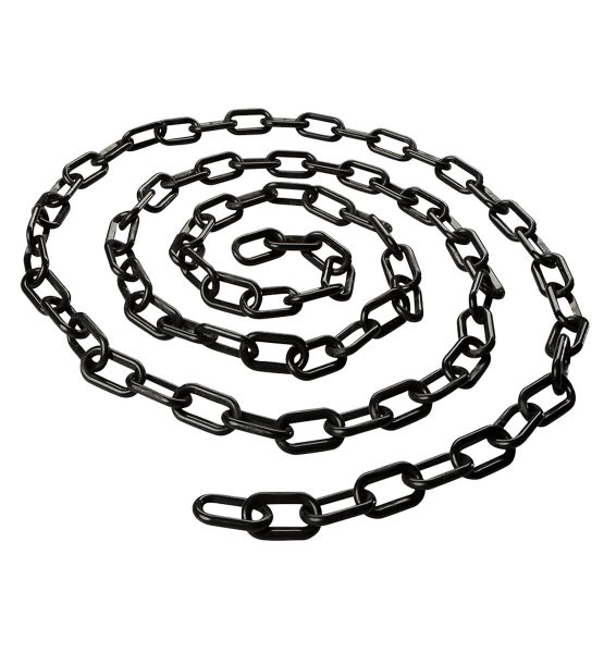 black plastic stanchion chain