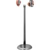 interchangeable head piece stanchion silver