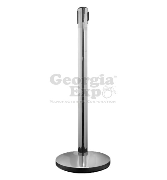 retractable belt stanchion polished chrome