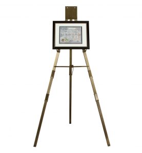 Gold Presentation Easel