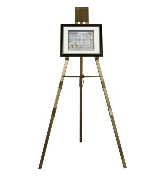 Gold Presentation Easel