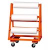 vinyl roll cart orange