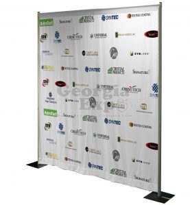 backdrop with logos