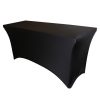black table cover spandex