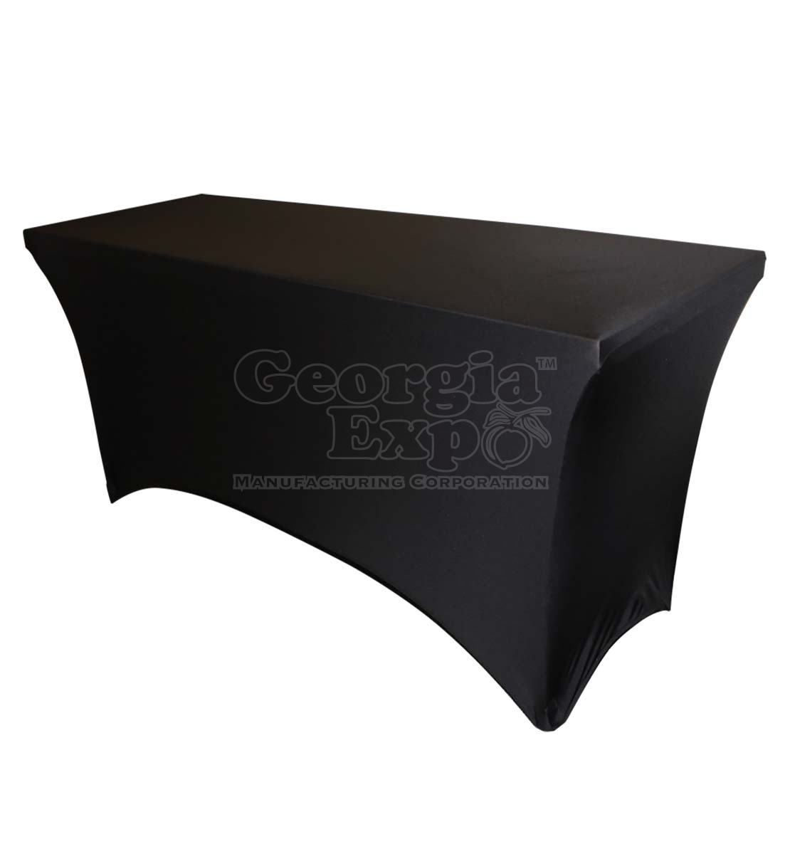 black spandex table cover