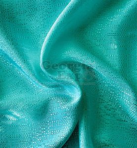 Teal banjo drape