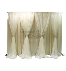 7 in 1 designer kit for wedding backdrop white sheer