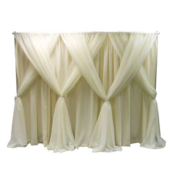 7 in 1 designer kit for wedding backdrop white sheer