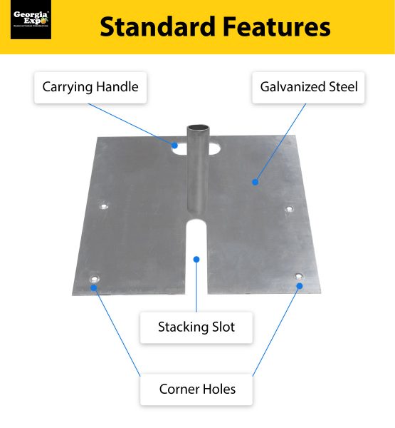 Slip-Fit Base 18" x 18" specs