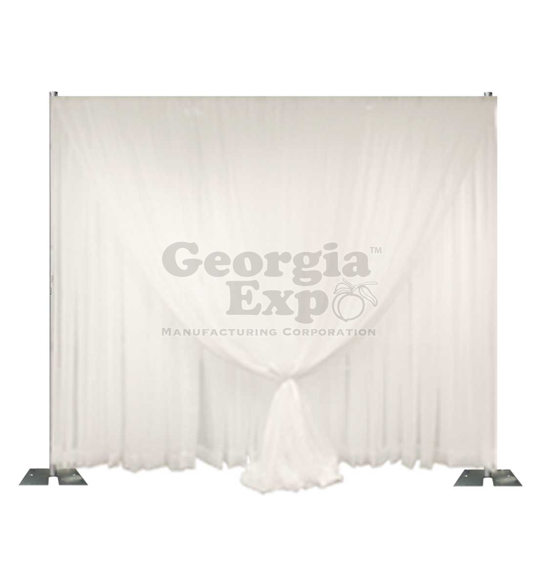 double layer sheer wedding backdrop