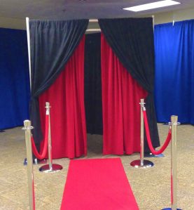 Alternative view of Pipe and Drape Photo Booth Kits