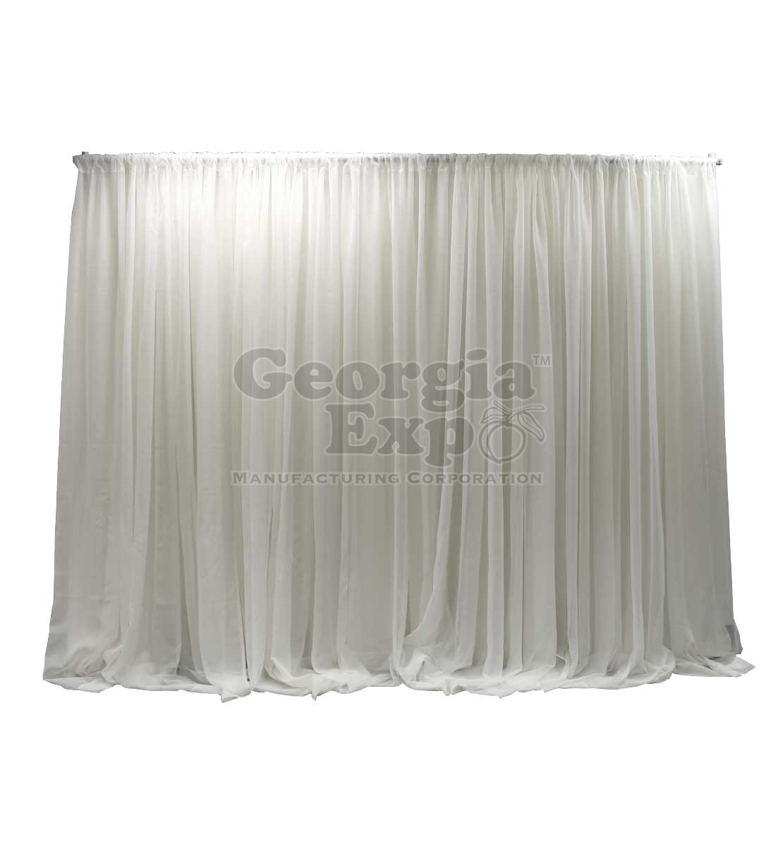 Fixed Height Sheer Wedding Backdrop Wedding Decor Pipe And Drape