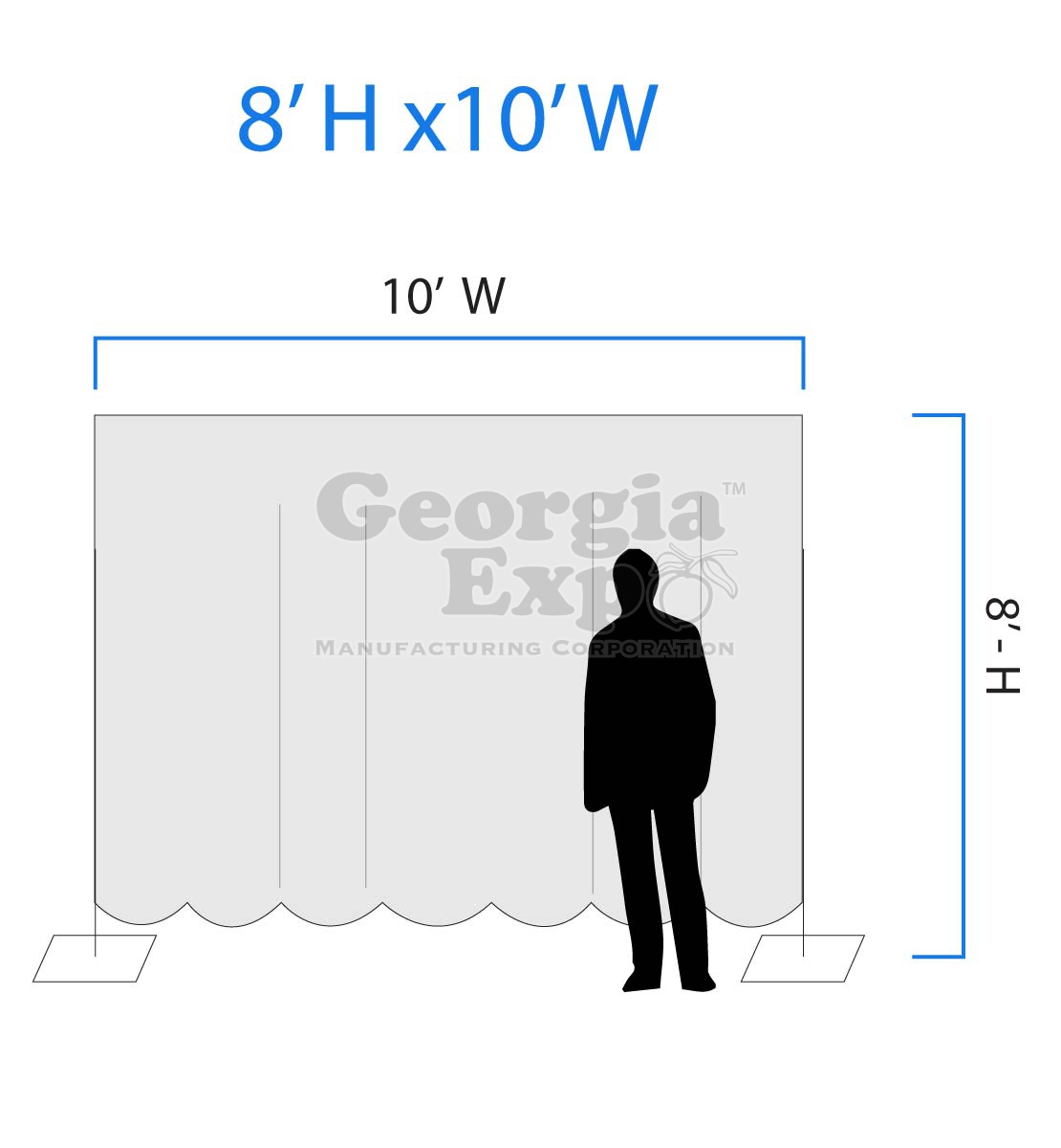 Fixed Height Sheer Wedding Backdrop Pipe And Drape Wedding