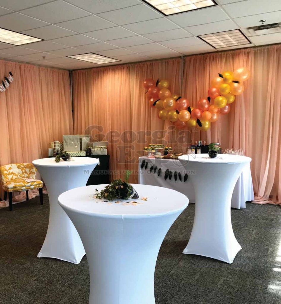Spandex (Stretch) Cocktail Table CoversParty Rental, Production and AV