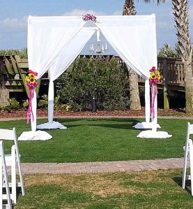 wedding canopy in use
