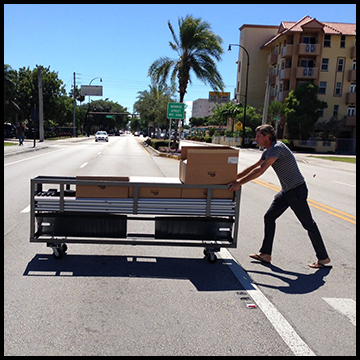 pipe and drape storage cart