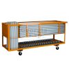 booth combo cart orange