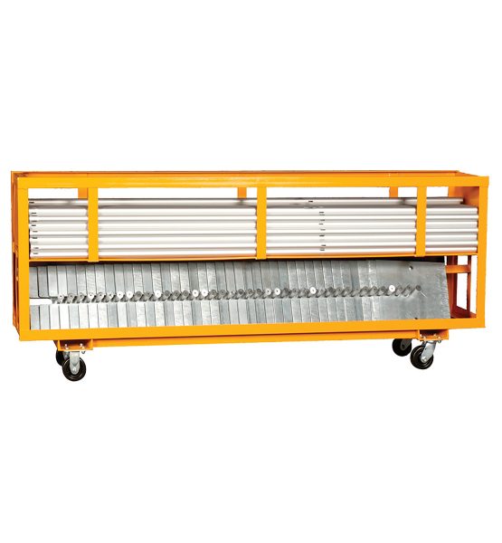8 foot combo cart orange