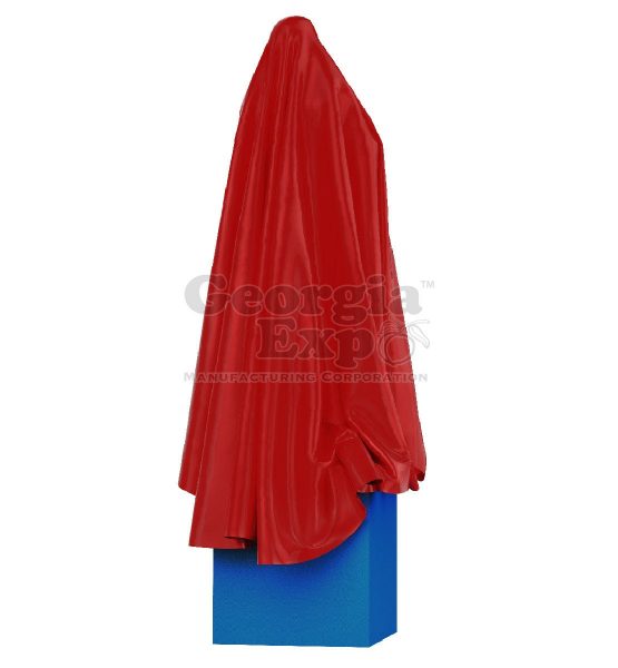 Unveiling Cloth Statue Red