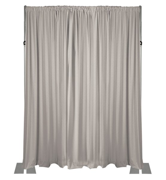 white drape wall 18 feet adjustable height wall kit