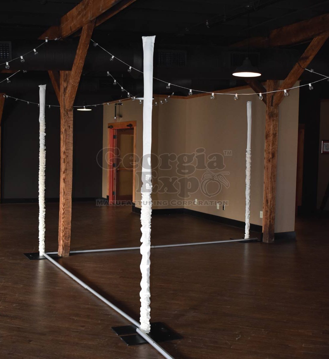 Fabric Pole Covers Expo