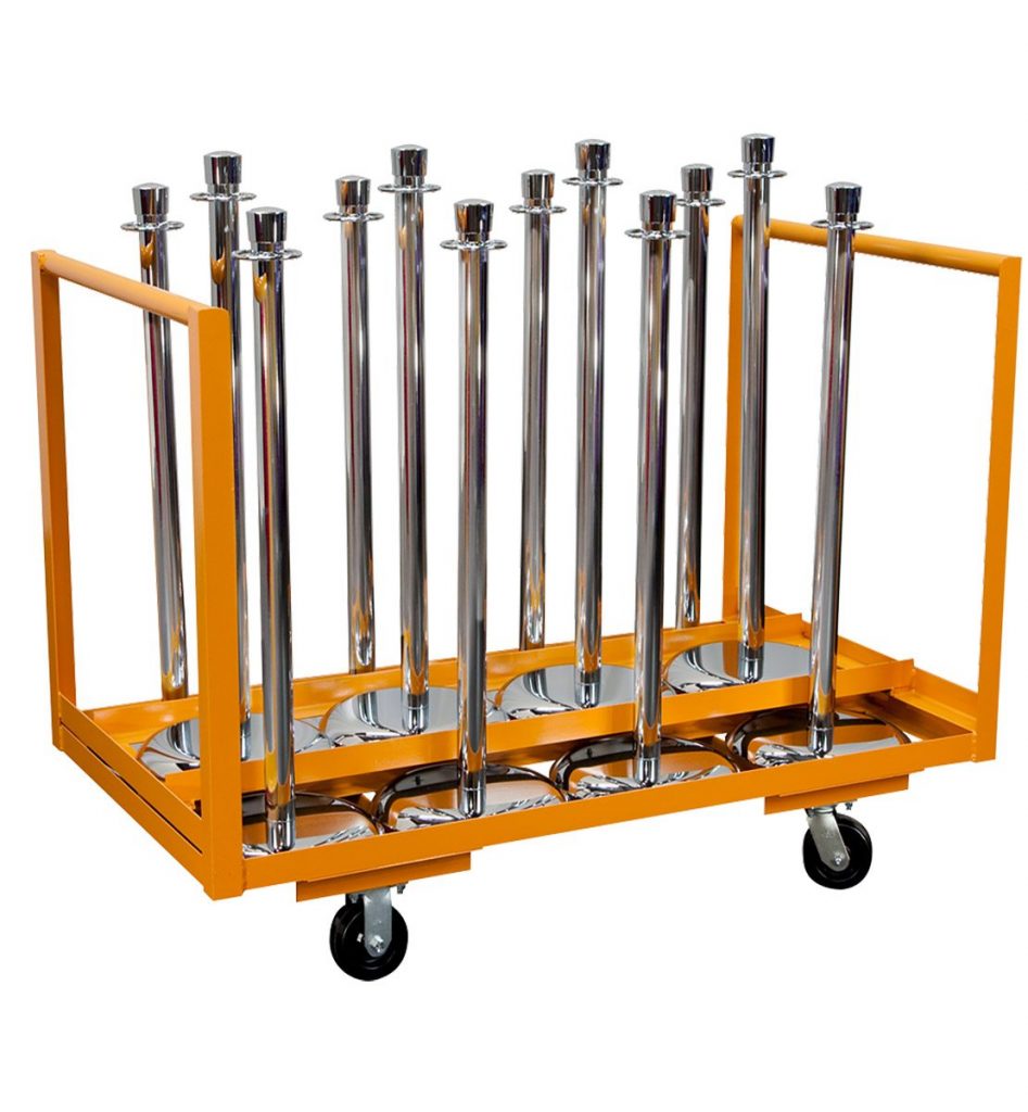 Stanchion Cart, Vertical Storage 15 Pcs.Other Carts, Stanchion Carts