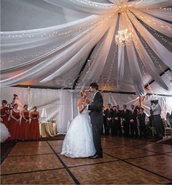 Ceiling Drape In Use