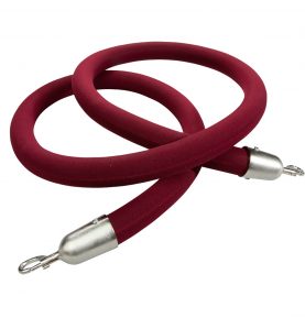 velour rope burgundy