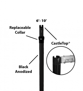 2″ Telescoping Two-Piece Slip-Collar Upright