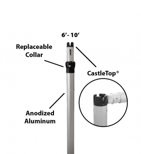 2″ Telescoping Two-Piece Slip-Collar Upright