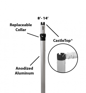 2″ Telescoping Two-Piece Slip-Collar Upright