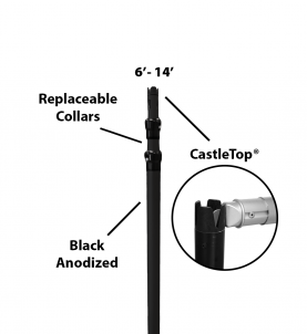 2″ Telescoping Three-Piece Slip-Collar Upright