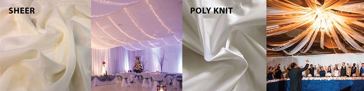 ceiling drape fabric