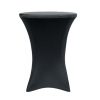 black cocktail table spandex cover